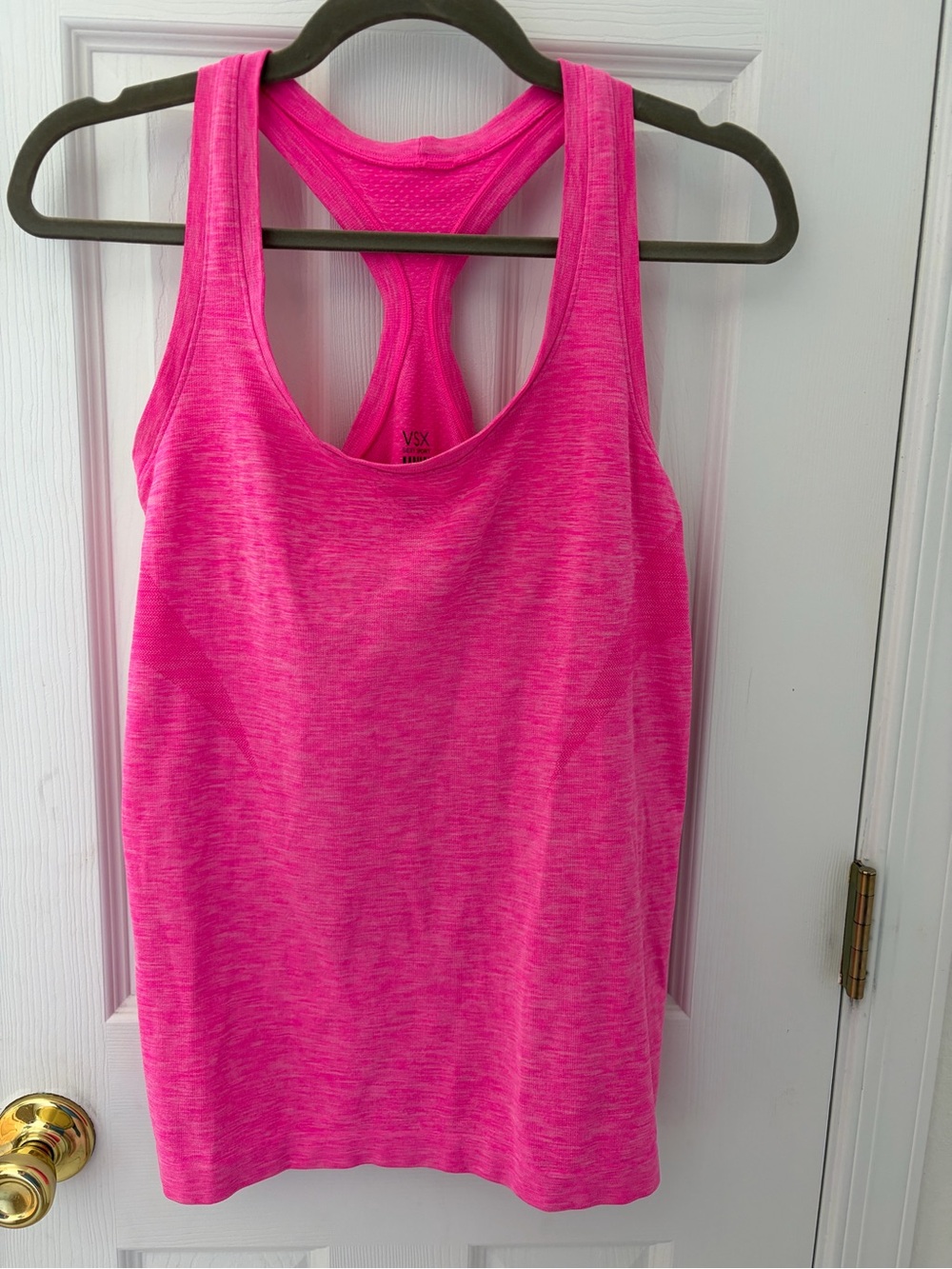 VSX Hot Pink Heather Racerback Tank Top
